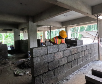 1st floor masonry work has commenced.